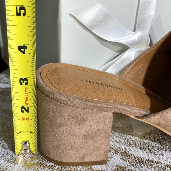 14th & Union HAYZEL Faux Suede Mules - Picture 7 of 9